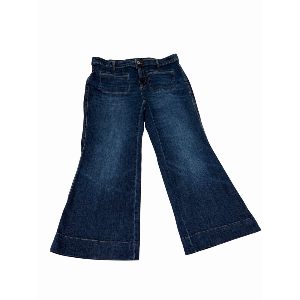J Jill Denim Women's High Rise Flare Jean Blue Size 16 R
